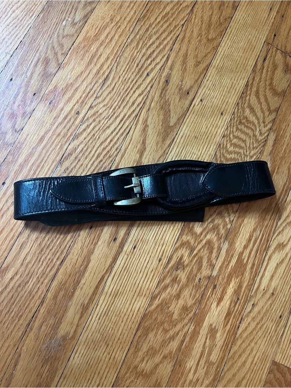 Black leather Jason Wu belt